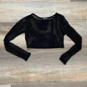 Fishnet Crop Top